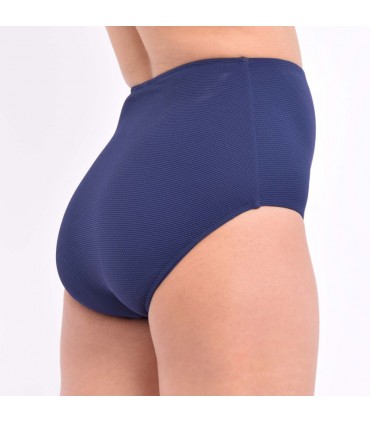 Slip taille haute piqué uni