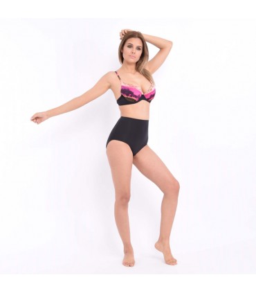 Haut de bikini push up imprimé Tiger