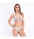 Slip basic imprimé floral avec fronce coté