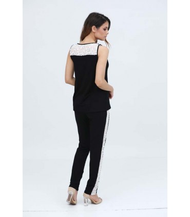 Pull sans manche avec pattes