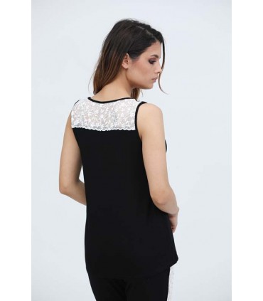 Pull sans manche avec pattes