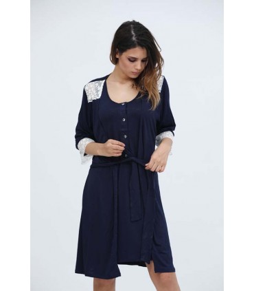 Robe de chambre dentelle