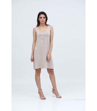 Robe sans manche avec patte