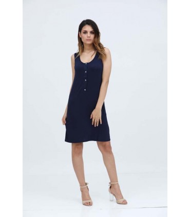 Robe sans manche avec patte