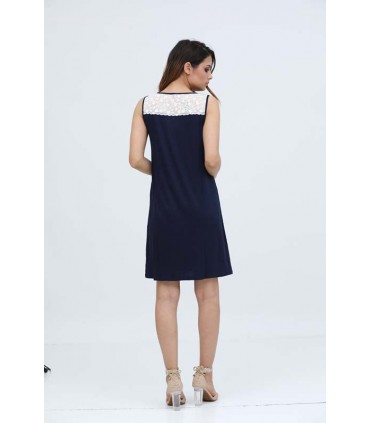 Robe sans manche avec patte