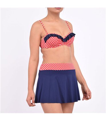 Jupette cloche Vilma- vichy