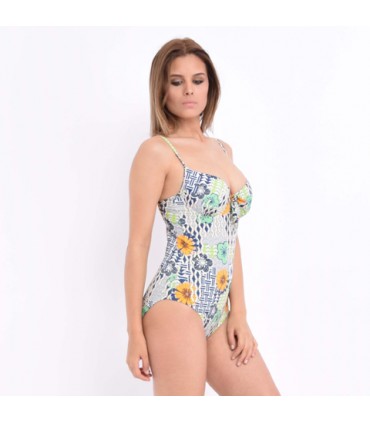 Maillot push up thème géométrique